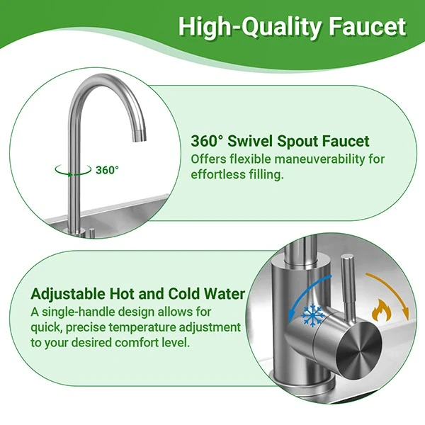 Independent Commercial Stainless Steel Sink factory