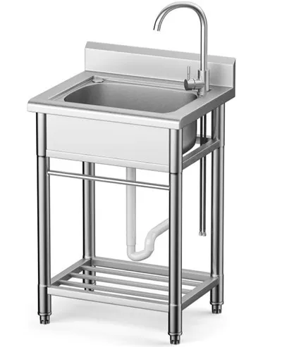 Sink Integrat ta 'l-Azzar li ma jsaddadx Freestanding Utility Sink