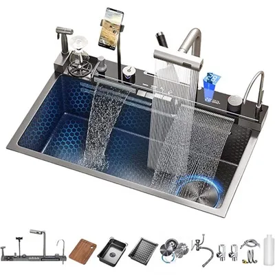 Intelliġenti tal-kċina Sink Customization Sink tal-kċina b'funzjonijiet varji